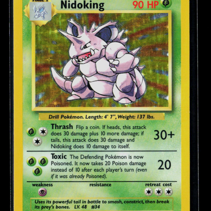 Pokemon 1999 Base Set Nidoking #11/102