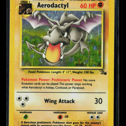 Pokemon 1999 Fossil Aerodactyl #1/62