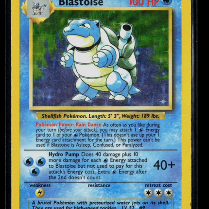 Pokemon 1999 Base Set Blastoise #2/102