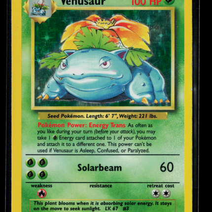 Pokemon 1999 Base Set Venusaur #15/102