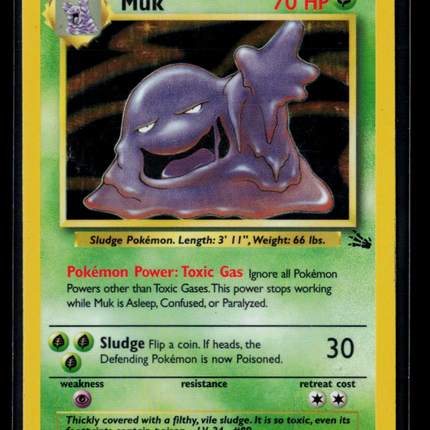 Pokemon 1999 Fossil Muk #13/62