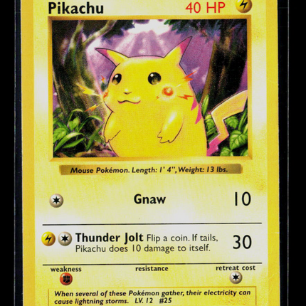 Pokemon 1999 Base Set Pikachu #58/102