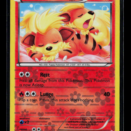 Pokemon 2013 Legendary Treasures Growlithe #RC4/RC25