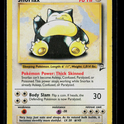 Pokemon 2000 Base Set 2 Snorlax #30/130