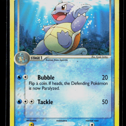 Pokemon 2009 EX Crystal Guardians Wartortle #42/100
