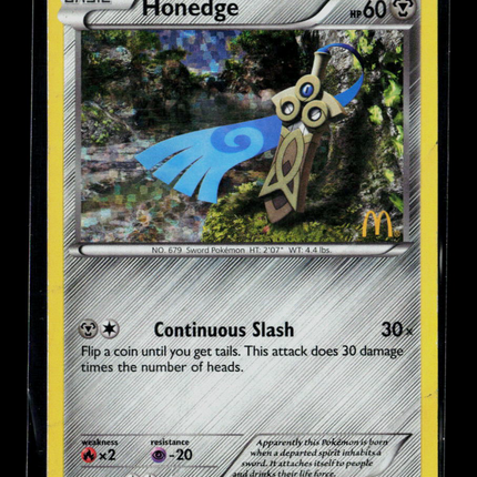 Pokemon McDonald's Collection 2014 Honedge #7/12