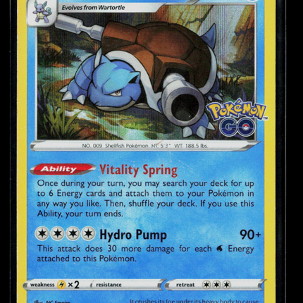Pokemon 2022 GO Blastoise #17/78