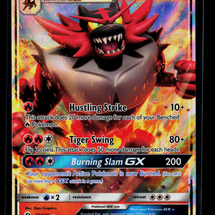 Pokemon 2017 Sun & Moon Incineroar GX #27/149