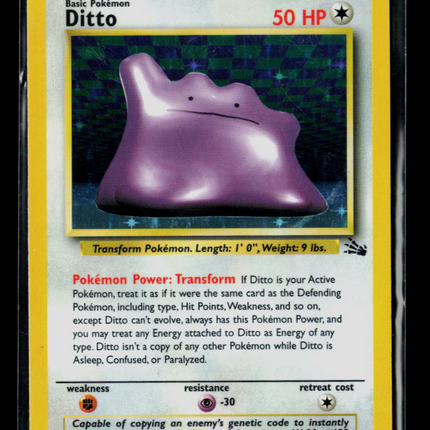 Pokemon 1999 Fossil Ditto #3/62