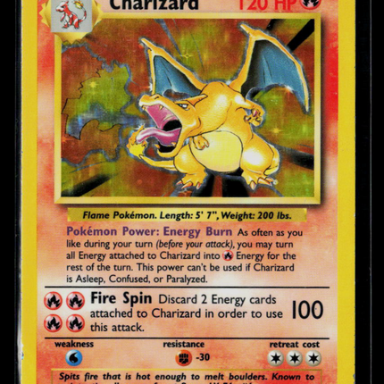Pokemon 1999 Base Set Charizard #4/102
