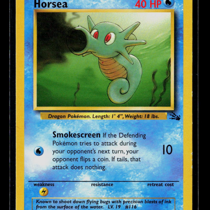 Pokemon 1999 Fossil Horsea #49/62
