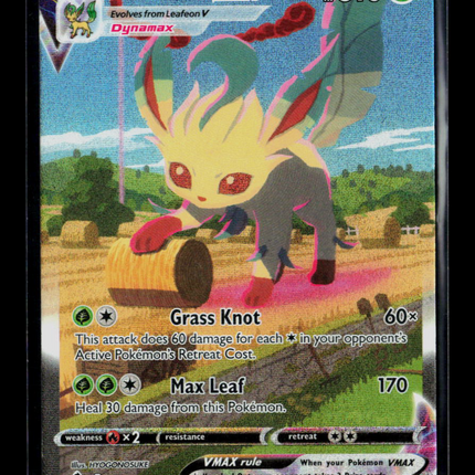 Pokemon 2021 Evolving Skies Leafeon VMAX SR FA #205/203