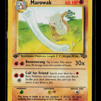 Pokemon 1999 Jungle Marowak 1st Edition #39/64