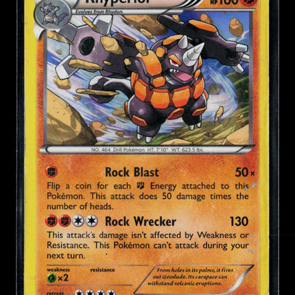 Pokemon 2014 XY Rhyperior #62/146