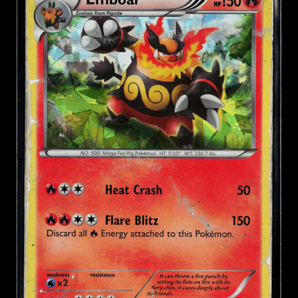 Pokemon 2011 Black & White Emboar #19/114