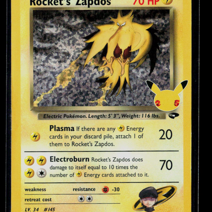 Pokemon 2021 Celebrations Rocket's Zapdos #15/132