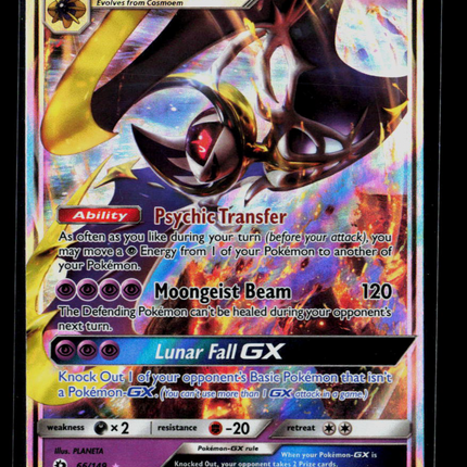Pokemon 2017 Sun & Moon Lunala GX #66/149