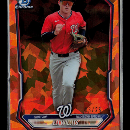 2026 Bowman Chrome Eli Willits #BCP-95 Orange Sapphire 06/25
