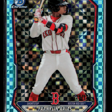 2025 Bowman Chrome Franklin Arias #BCP-27 Aqua Xfractor 025/125