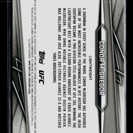 2026 Topps Chrome UFC Conor McGregor #5 True Gold Refractor /50