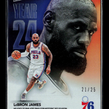 2026 Topps Now LeBron James #OS03 21/25 orange foil