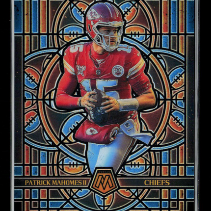 2025 Panini Mosaic Football Stained Glass Patrick Mahomes II #13