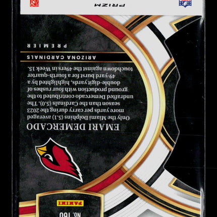 2024 Panini Select Emari Demercado #160 Prizm RC Red yellow