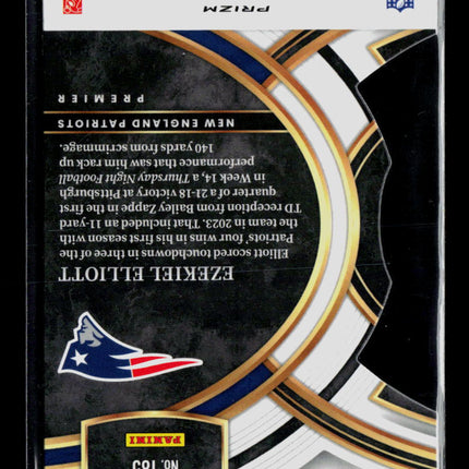 2024 Panini Select Ezekiel Elliott #185 Prizm Red Yellow
