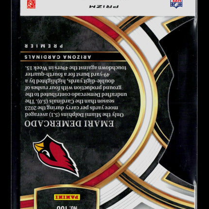 2024 Panini Select Prizm Emari Demercado #160 Red Blue