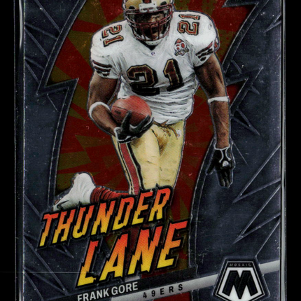 2023 Panini Mosaic Frank Gore #TL-FG Thunder Lane