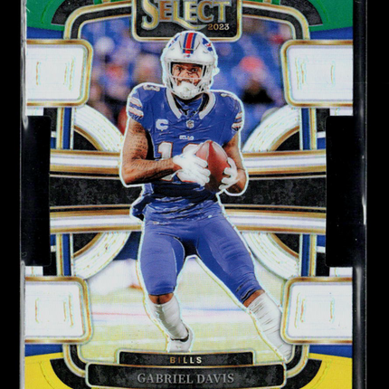 2024 Panini Select Football Gabriel Davis #11 Green Yellow