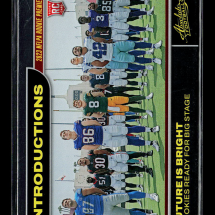 2023 Panini Absolute Football Introductions Rookie Premiere #7 RC
