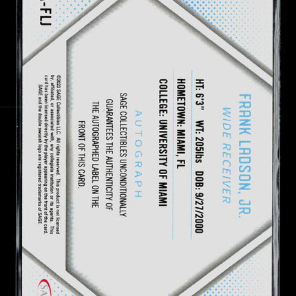 2023 SAGE Frank Ladson, Jr. #A-FLJ Auto