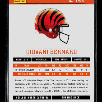 2013 Panini Rookies & Stars Giovani Bernard #136 RC