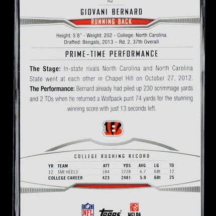 2013 Topps Prime Giovani Bernard #115 017/350