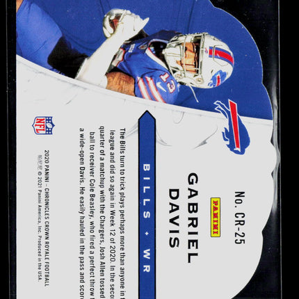 2021 Panini Chronicles Crown Royale Gabriel Davis #CR-25 RC