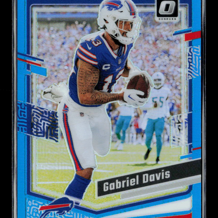 2023 Panini Donruss Optic Gabriel Davis #20 Light Blue 118/299