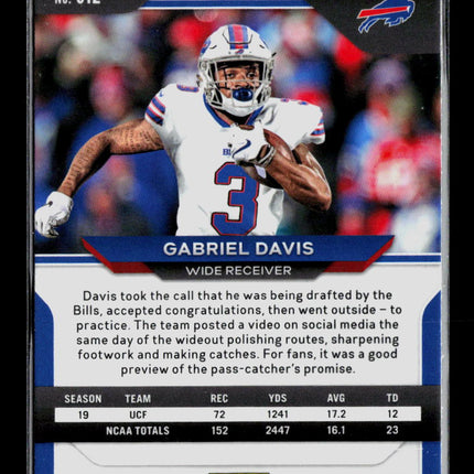 2020 Panini Prizm Gabriel Davis #312 RC