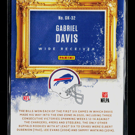 2021 Panini Chronicles Gridiron Kings Football Gabriel Davis #GK-32 RC