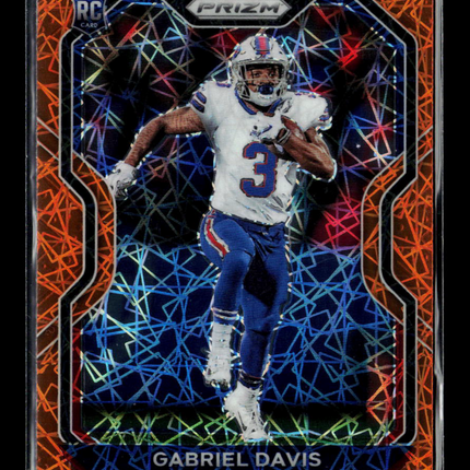 2020 Panini Prizm Gabriel Davis #312 Orange Lazer RC