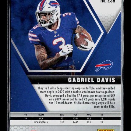 2020 Panini Mosaic Football Gabriel Davis #239 RC