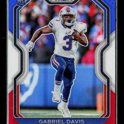 2020 Panini Prizm Football Gabriel Davis #312 Red White Blue RC
