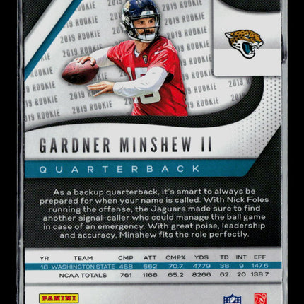 2019 Panini Prizm Gardner Minshew II #322 RC