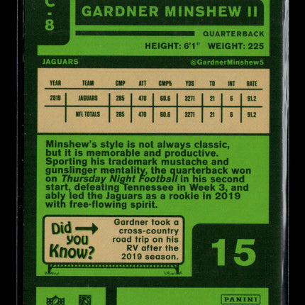 2020 Panini Chronicles Classics Football Gardner Minshew II #C-8 RC