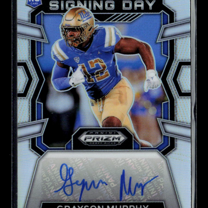 2024 Panini Prizm Draft Picks Signing Day Grayson Murphy #SD-GMU RC Auto