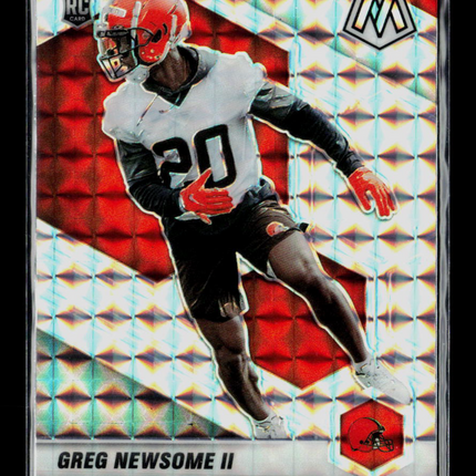 2021 Panini Mosaic Greg Newsome II #346 RC Silver
