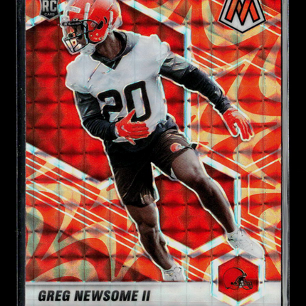 2021 Panini Mosaic Greg Newsome II #346 Orange RC