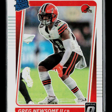 2021 Panini Donruss Optic Football Greg Newsome II #252 Holo