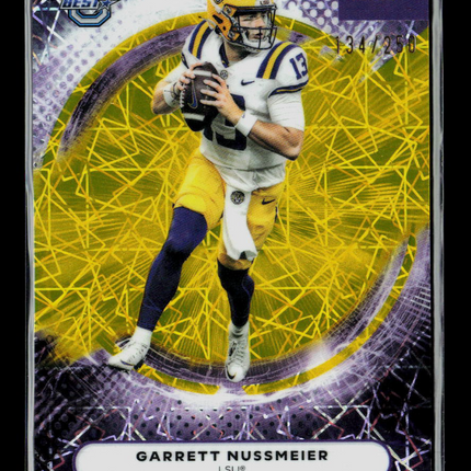 2025 Bowman University Best Garrett Nussmeier #59 134/250 yellow