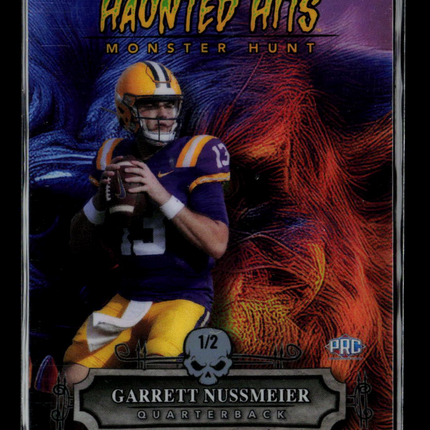 2024 Wild Card Haunted Hits Monster Hunt Garrett Nussmeier #HHWW-GN 1/2